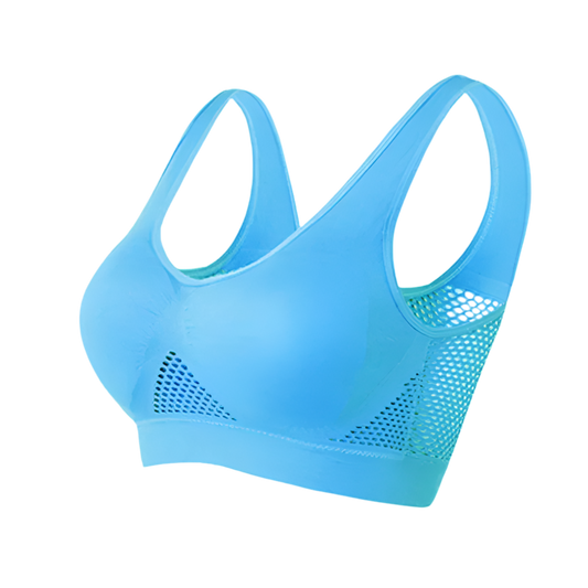 Andningsbar sport-BH med mesh