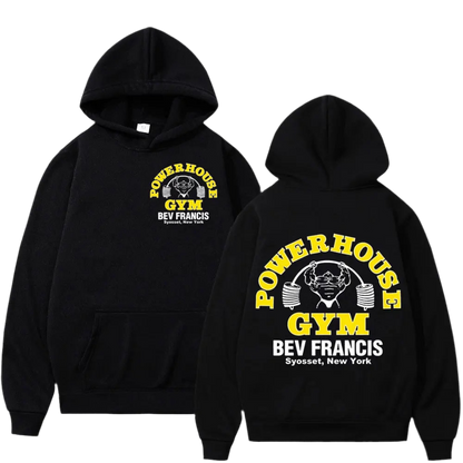 POWERHOUSE Hoodie i lössittande modell