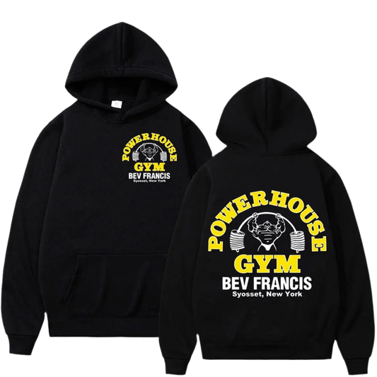POWERHOUSE Hoodie i lössittande modell