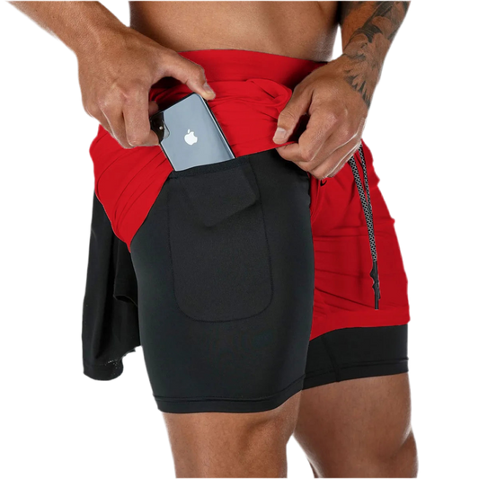 Gym/MMA/löpning shorts 2-delade