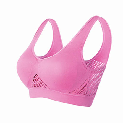 Andningsbar sport-BH med mesh
