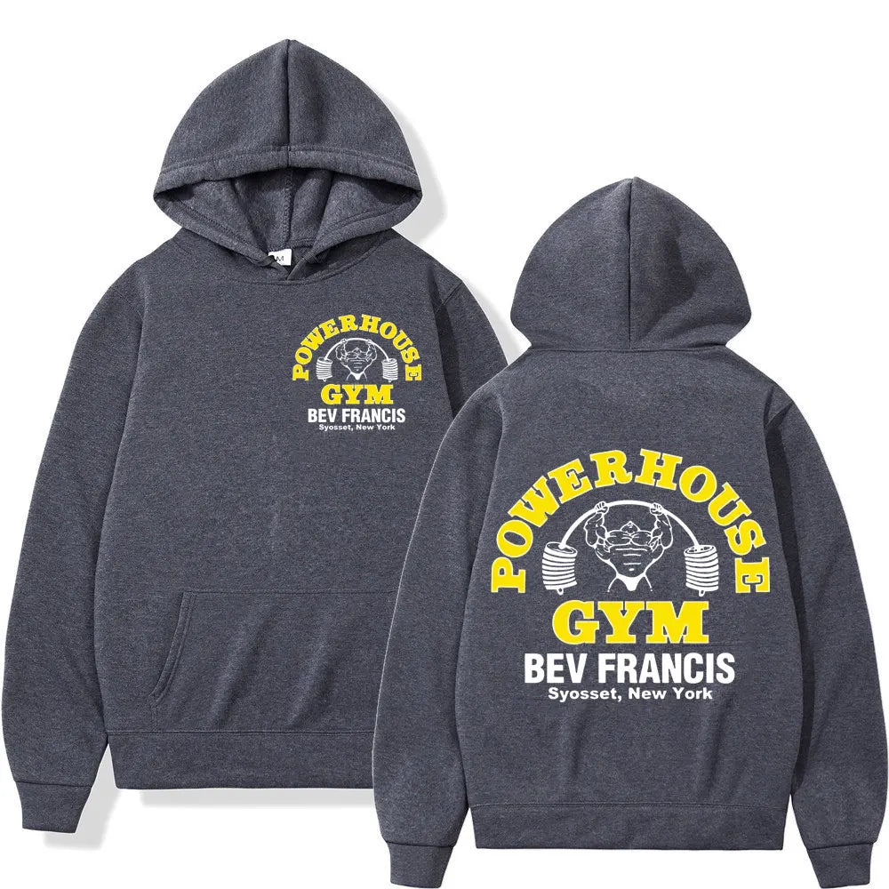 POWERHOUSE Hoodie i lössittande modell