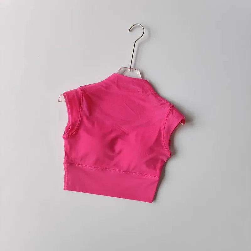 Mesh Crop-top för Yoga, Gym mm