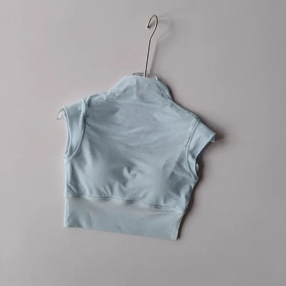 Mesh Crop-top för Yoga, Gym mm