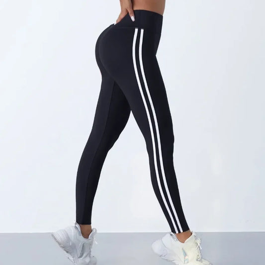 Randiga träningsleggings