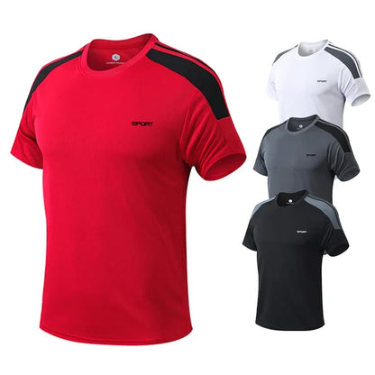 Tränings-set för herr med shorts och t-shirt
