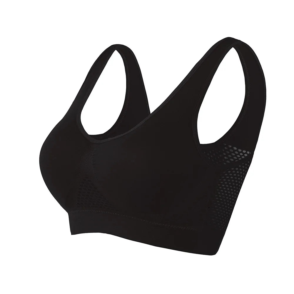 Andningsbar sport-BH med mesh
