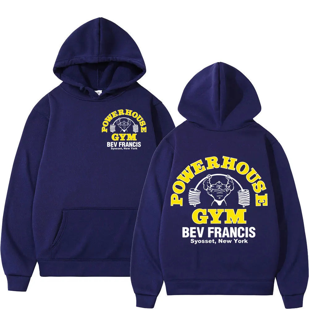 POWERHOUSE Hoodie i lössittande modell