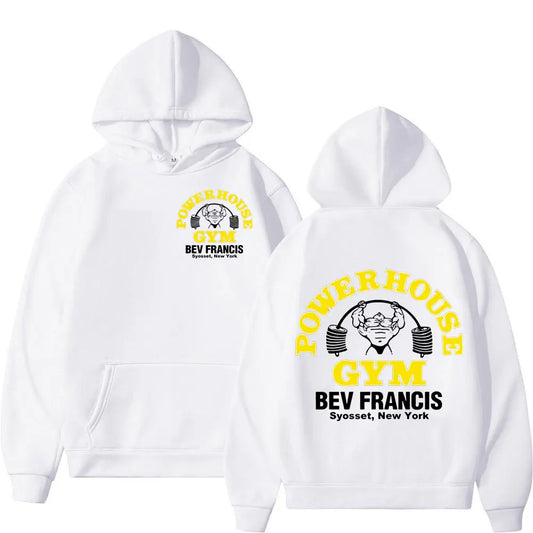POWERHOUSE Hoodie i lössittande modell