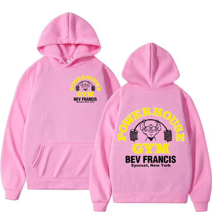 POWERHOUSE Hoodie i lössittande modell