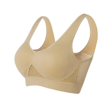 Andningsbar sport-BH med mesh