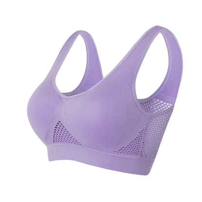 Andningsbar sport-BH med mesh