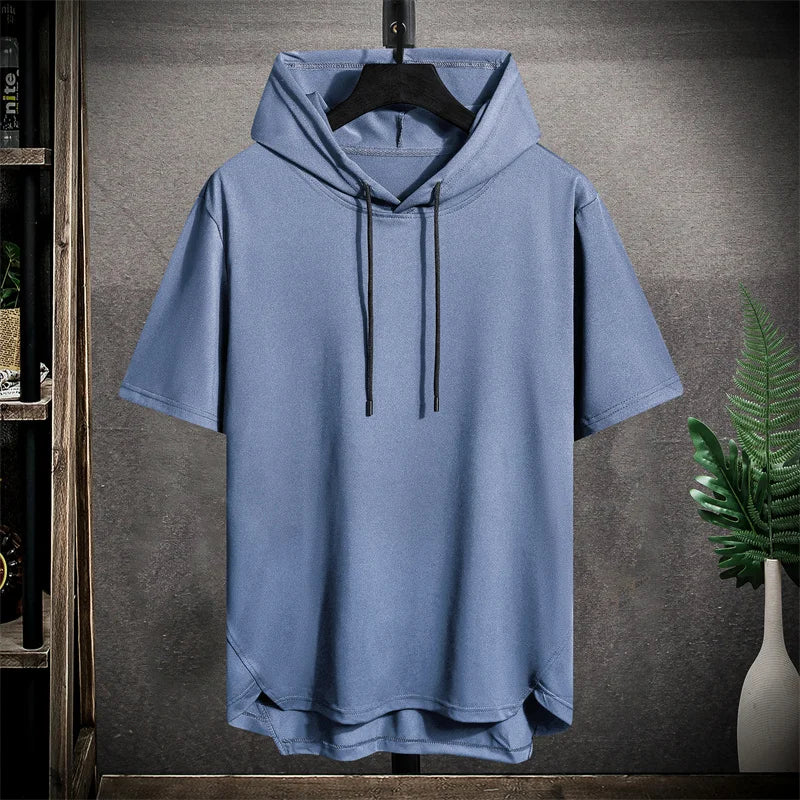 T-shirt med luva