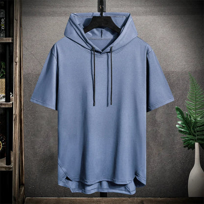 T-shirt med luva