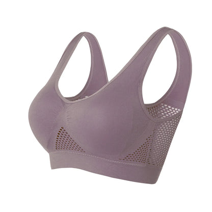 Andningsbar sport-BH med mesh