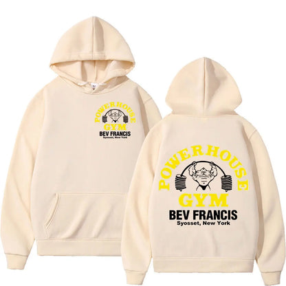 POWERHOUSE Hoodie i lössittande modell